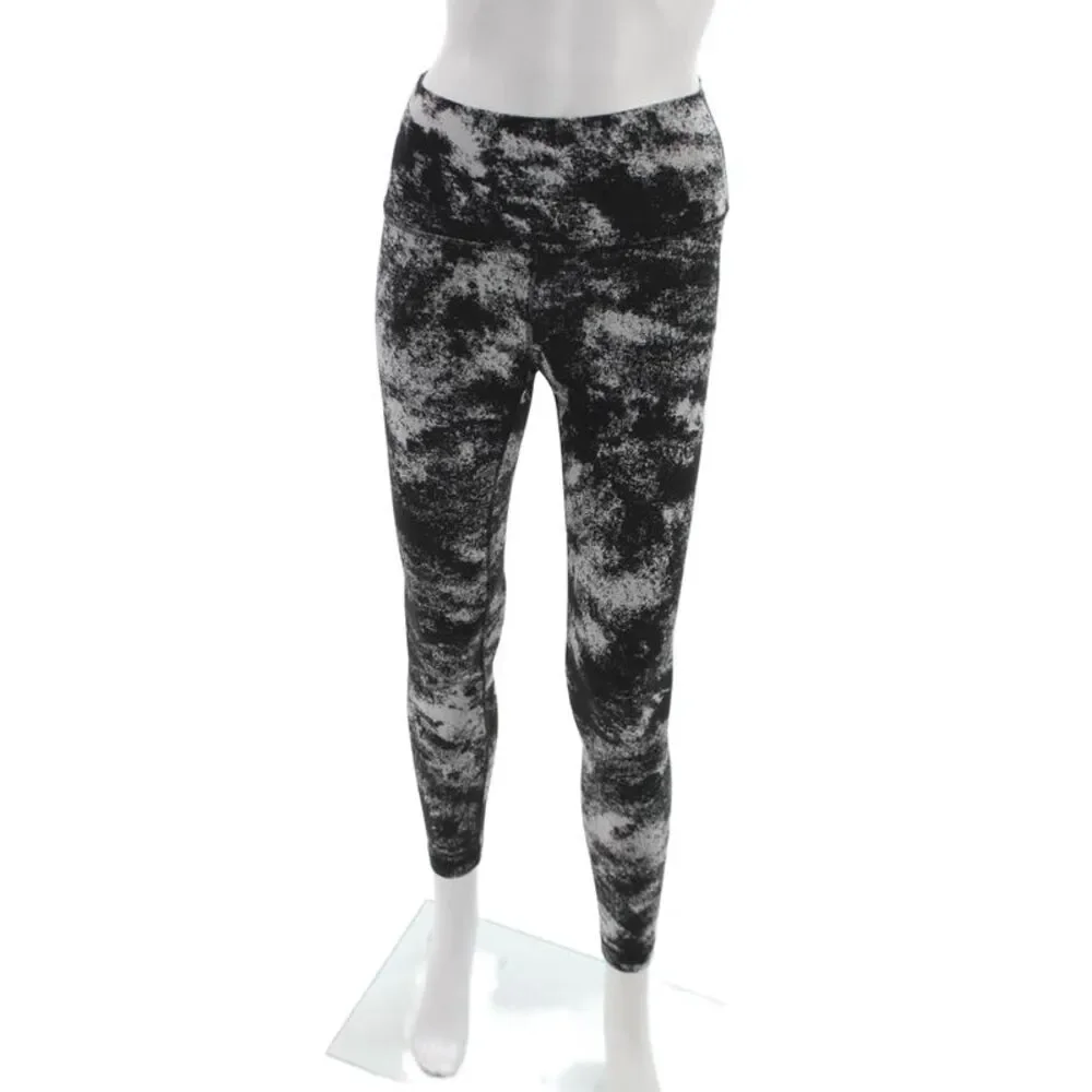 Lululemon Womens Ankle Leggings Multicolor Spotted Nylon Blend Pull On Size 4